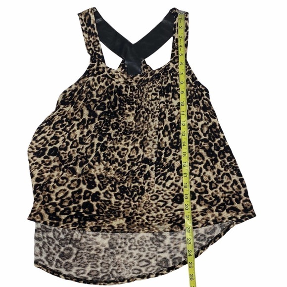 SPOILED Strappy High Low Leopard Print Tank Top - Picture 7 of 11